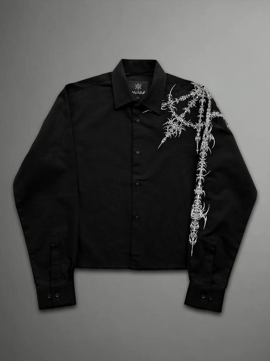 Devils Project – the Abyss Embroidered Shirt 150,000+ stitches. One hell of a garment.