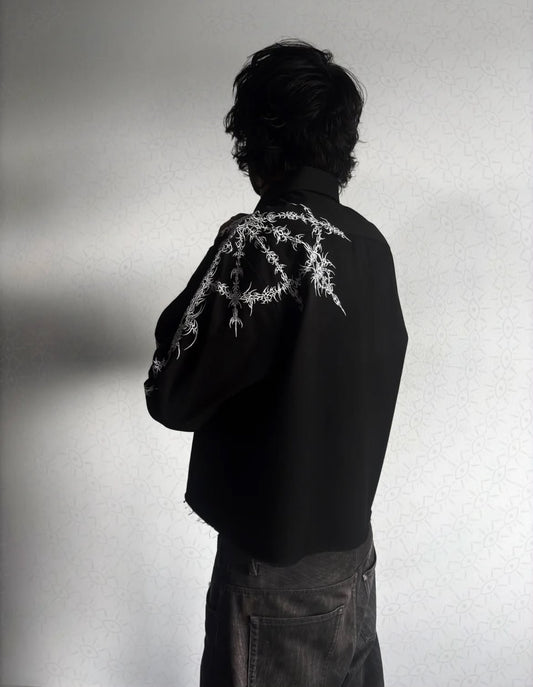 Devils Project – the Abyss Embroidered Shirt 150,000+ stitches. One hell of a garment.